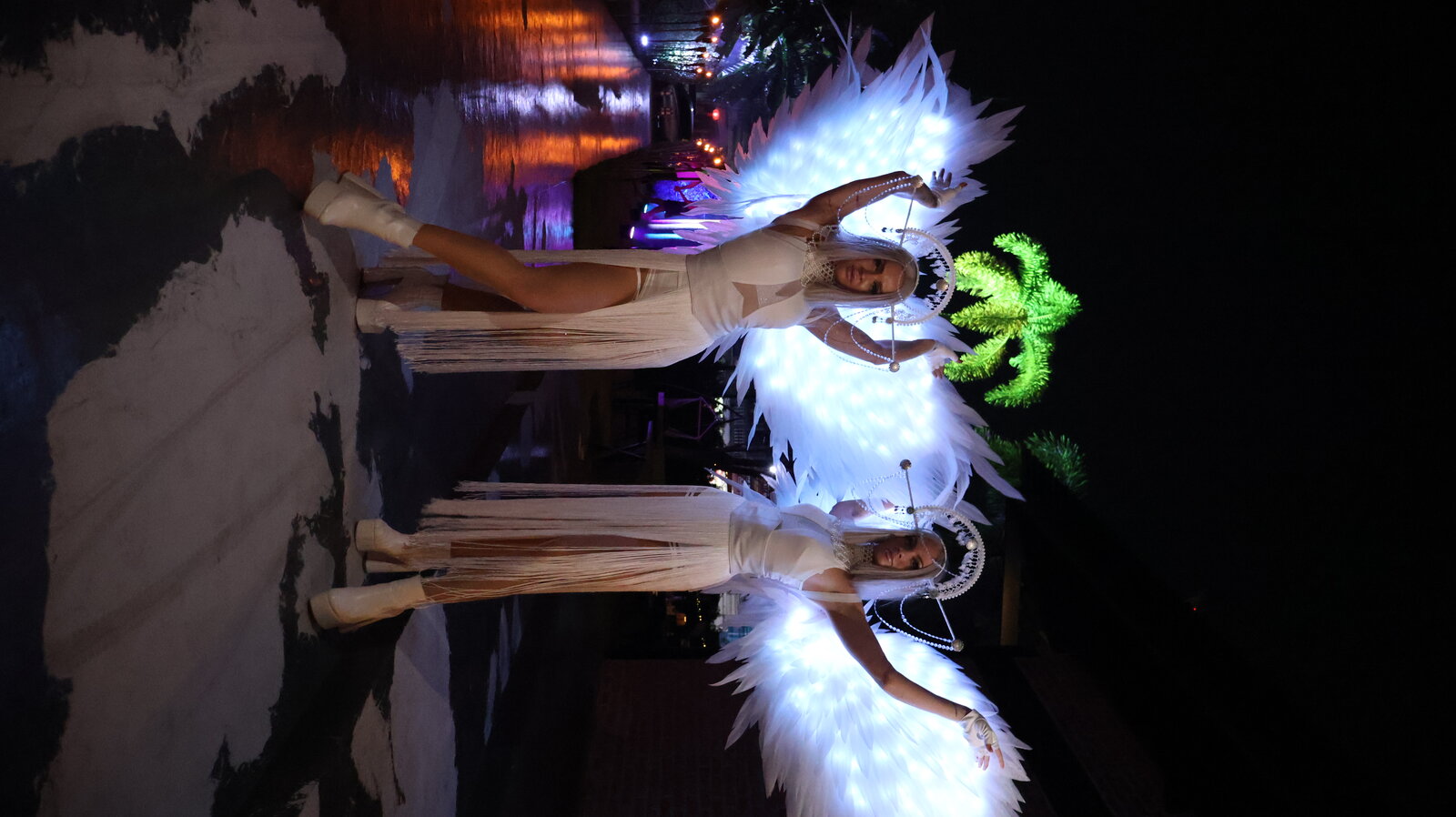 LED performance on stage